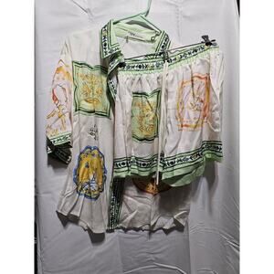 TFY Collection Printed Shirt and Shorts Set Endless Moon Boutique Boho Unique
